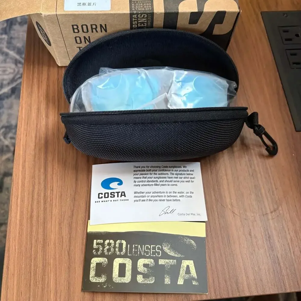 Costa Del Mar 580 Polarized Sunglasses with Case New Open box